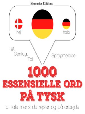 cover image of 1000 essentielle ord på tysk
